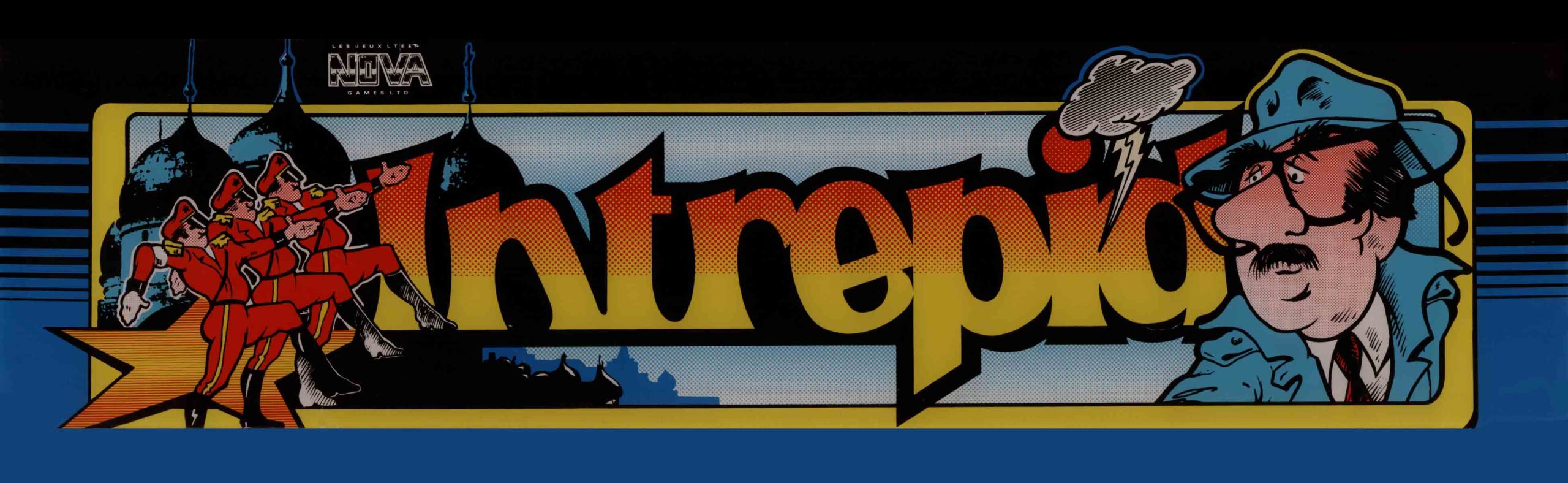 Intrepid Arcade Marquee - 26" X 8" - Arcade Marquee Dot Com