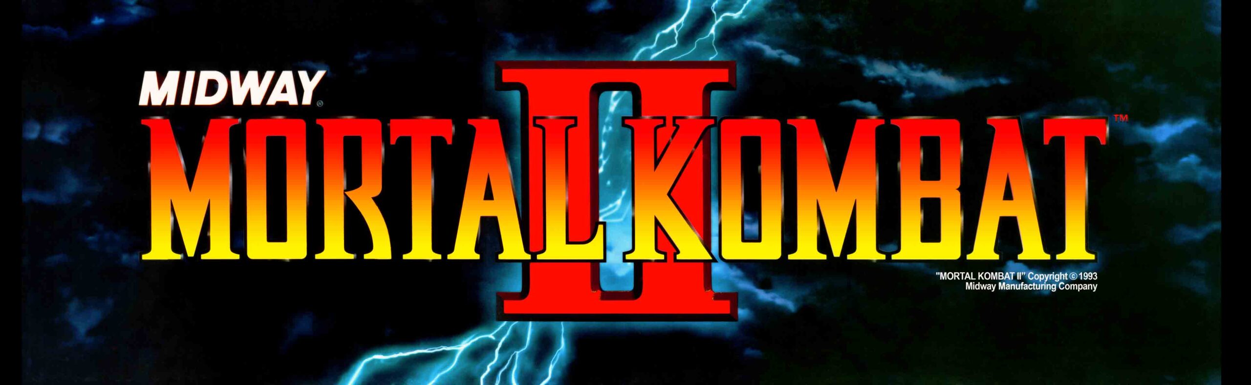 Mortal Kombat 3 Arcade Marquee - 26 x 8 - Arcade Marquee Dot Com