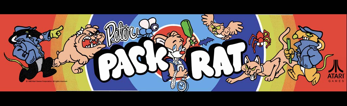 Peter Pack Rat Arcade Game Marquee Fridge Magnet 