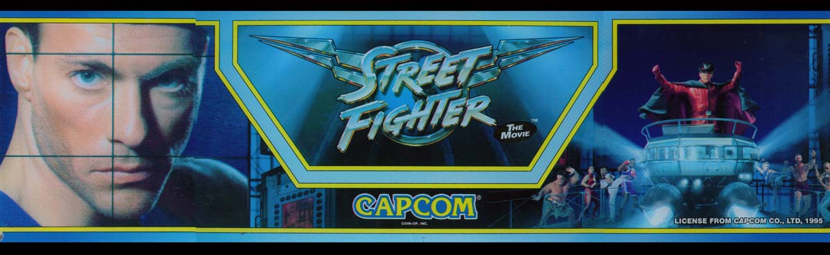 Street Fighter Arcade Marquee 26/" x 8/"