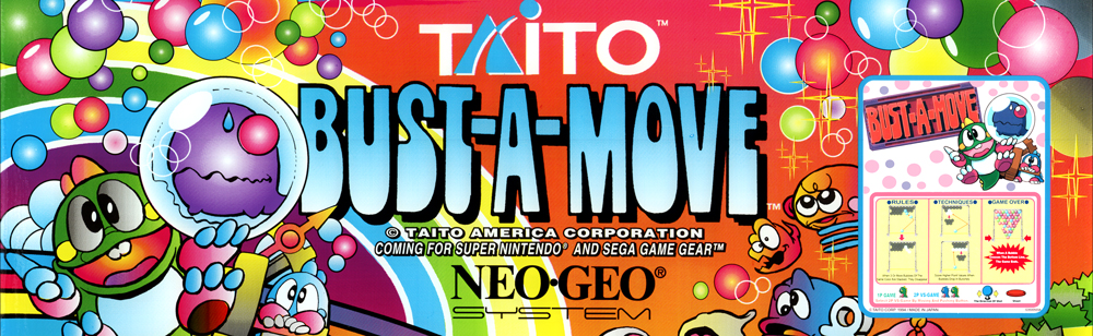Bust a Move Full Size Arcade Marquee - 26