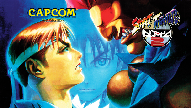 26″ x 8″ Street Fighter Alpha 2 Arcade Marquee 