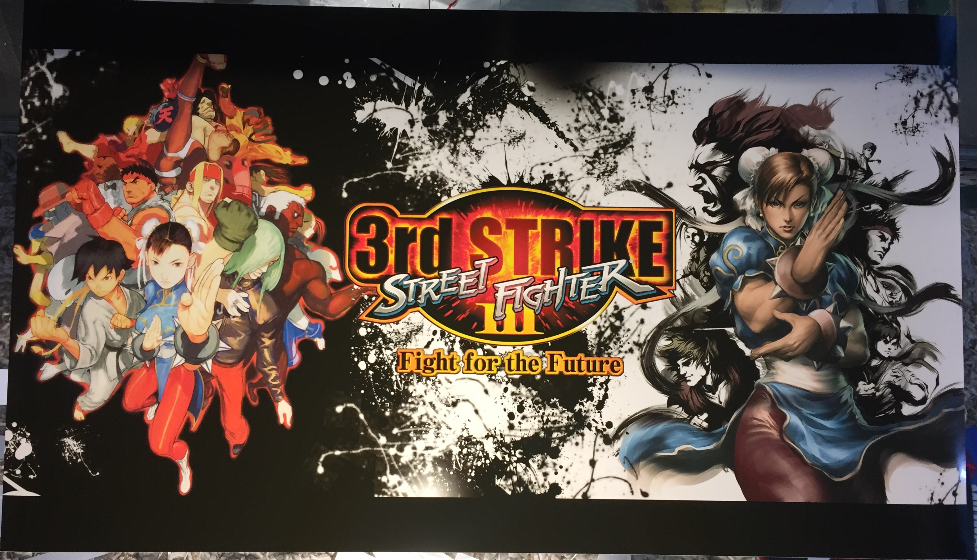 Street Fighter 3rd Strike Dynamo Big Blue Arcade Marquee 27 X