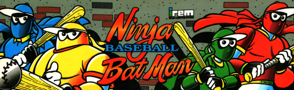 Ninja Baseball Bat Man Arcade Marquee - 27