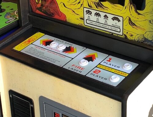 Space Invaders Control Panel Overlay
