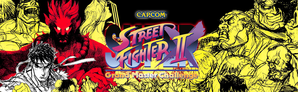 Super Street Fighter Ii X Grand Master Challenge Arcade Marquee